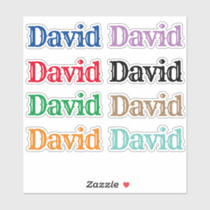 Adesivo Nome David