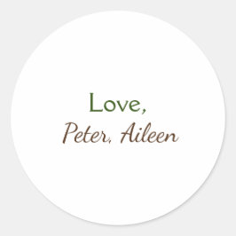 Adesivo nome de adição de amor simples texto editável míni