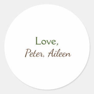 Adesivo nome de adição de amor simples texto editável míni