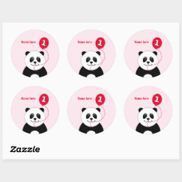 Adesivo Nome de adição do painel de primeiro aniversario b