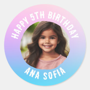 Adesivo Nome de Aniversário Feliz Personalizado Qualquer G