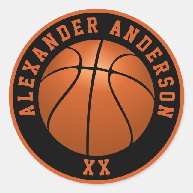 Adesivo Nome de Basquete e Personalização de Jersey (Frente)