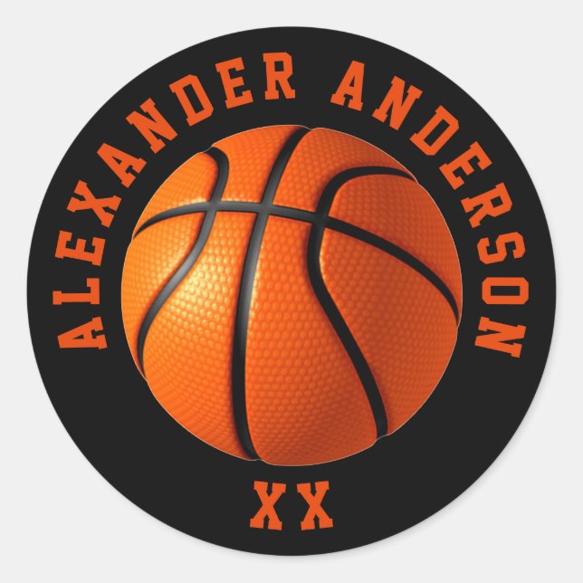 Adesivo Nome de Basquete e Personalização de Jersey (Frente)