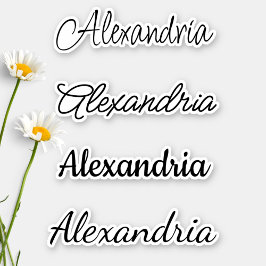 Adesivo Nome de caligrafia personalizada à prova de água