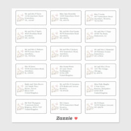 Adesivo Nome de Convidado de Casamento Individual Endereça