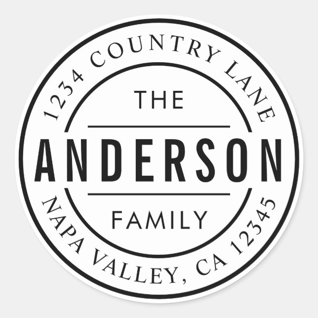 Adesivo Nome de Família Personalizado | Crie Seu Próprio E (Frente)