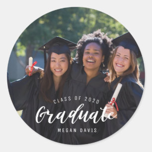 Adesivo Nome de Foto Moderna de Graduação
