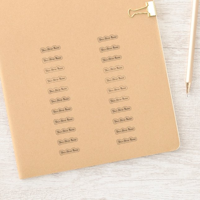 Adesivo Nome de Loja Personalizado Multi (Notebook)