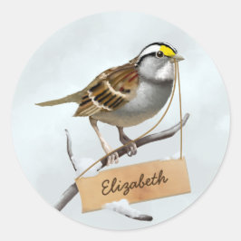 Adesivo Nome de Personalização do Sparrow Branqueado Branc