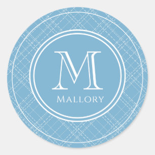 Adesivo Nome de pré-disquete e Laptop inicial monograma