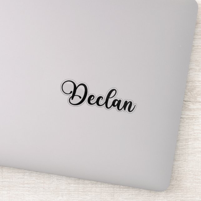 Adesivo Nome Declan - Caligrafia manuscrita (Detalhe)