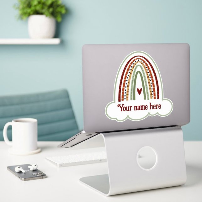 Adesivo Nome divertido Rainbow Custom Inspirivity Sticker (Criador carregado)