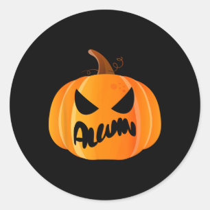 Adesivo Nome do Alwin Pumpkin Personalizado Halloween