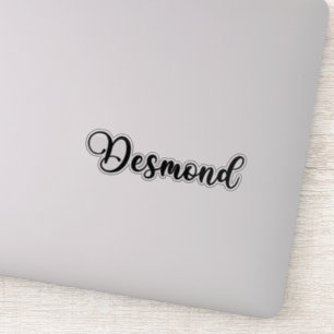 Adesivo Nome do Desmond - Caligrafia manuscrita