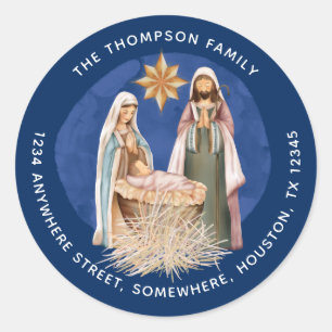 Adesivo Nome do Devolução da Natividade Endereço Texto 