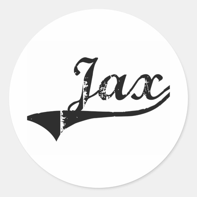 Adesivo Nome do Estilo Clássico do Jax (Frente)