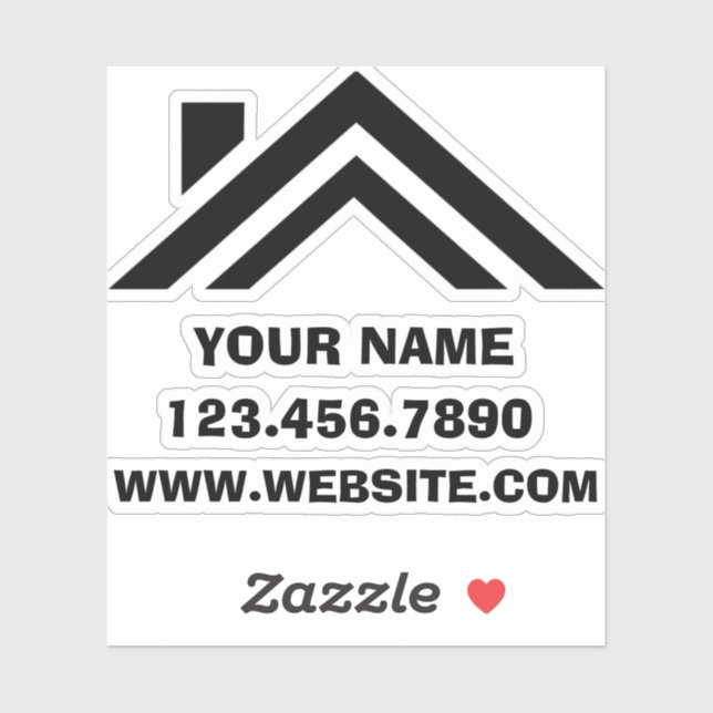 Adesivo Nome do Imobiliário do Imobilizador Personalizado  (Folha)