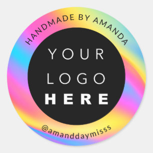 Adesivo Nome do logotipo Pacote holográfico de instalaç