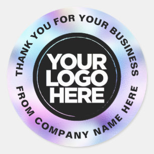 Adesivo Nome do logotipo personalizado Hológrafo Web Obrig