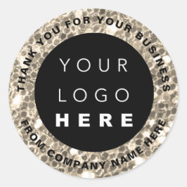 Adesivo Nome do logotipo Web Obrigado Faux Compro Sepia Gl