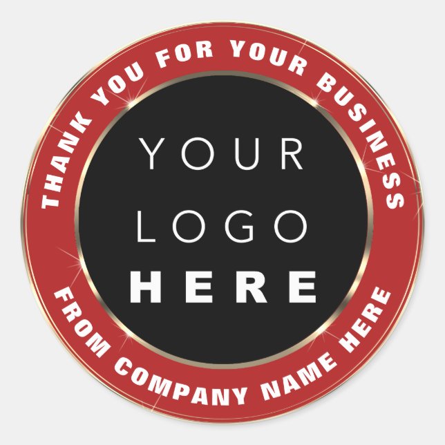 Adesivo Nome do logotipo Web Obrigado Quadro Dourado Vinho (Frente)