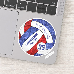 Adesivo nome do mascote da equipe de vôlei das raparigas v