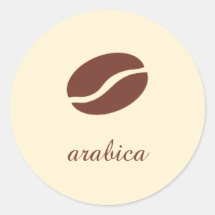 Adesivo nome do modelo a variedade de café
