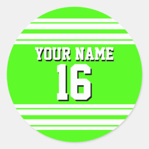 Adesivo Nome do Número Personalizado da Jersey da Equipe