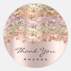 Adesivo Nome do obrigado 16º Compro online Glitter Rosa d