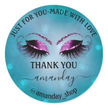 Nome do obrigado Boutique Eyelash Compro Cinza Ros