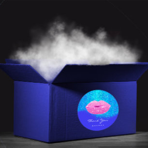 Adesivo Nome do Obrigado Sweet16th Bridal Pink Blue.Glitte