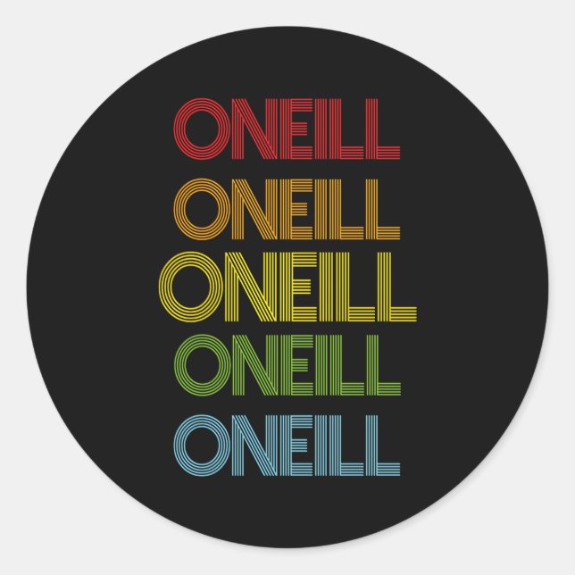 Adesivo Nome do Oneill (Frente)