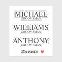 Nome do Padrinho de casamento Personalizado Modern