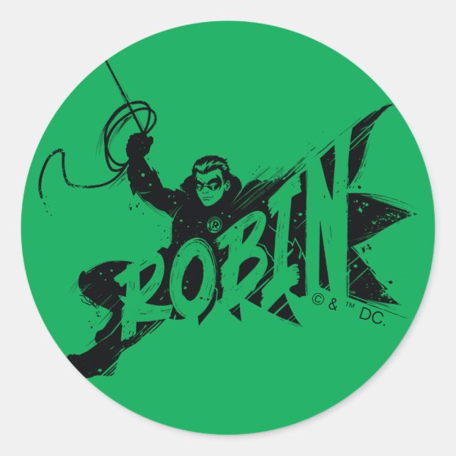 Adesivo Nome do Pincel Robin Ink (Frente)