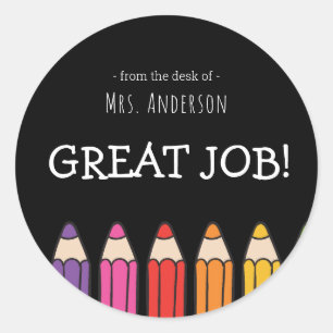 Adesivo Nome do professor do excelente Job Sticker