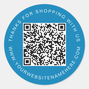 Adesivo Nome do Site de Pequenos Negócios Código QR Ibiza
