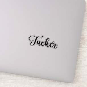 Adesivo Nome do Tucker - Caligrafia manuscrita
