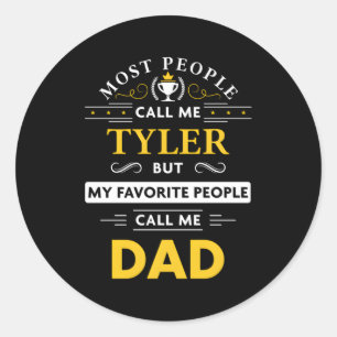 Adesivo Nome do Tyler Meu Pessoas Favorito Me Chamar Pai