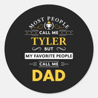 Adesivo Nome do Tyler Meu Pessoas Favorito Me Chamar Pai