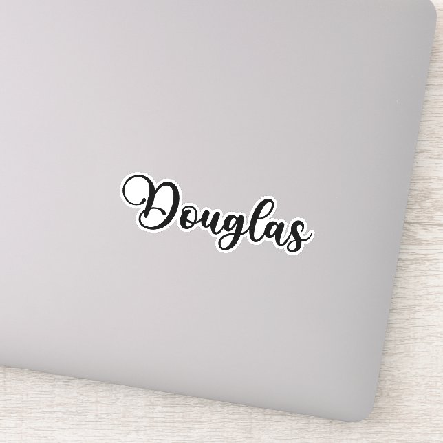 Adesivo Nome Douglas - Caligrafia manuscrita (Detalhe)
