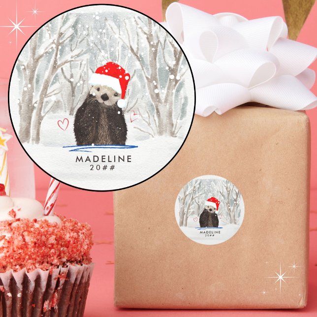 Adesivo Nome e ano do filho do Papai noel e do Fofinho (Personalize with a name and year. 
)