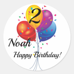 Adesivo NOME E ANO PERSONALIZADOS DO Apontador de Aniversá