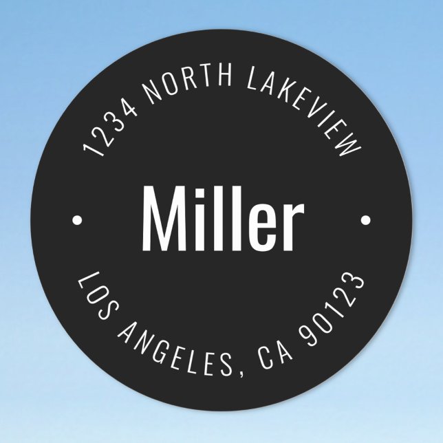 Adesivo Nome e Texto Circular do na moda Bold (Criador carregado)