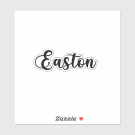 Adesivo Nome Easton - Caligrafia manuscrita