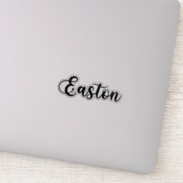 Adesivo Nome Easton - Caligrafia manuscrita
