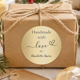 Adesivo Nome em ouro feito à mão com amor