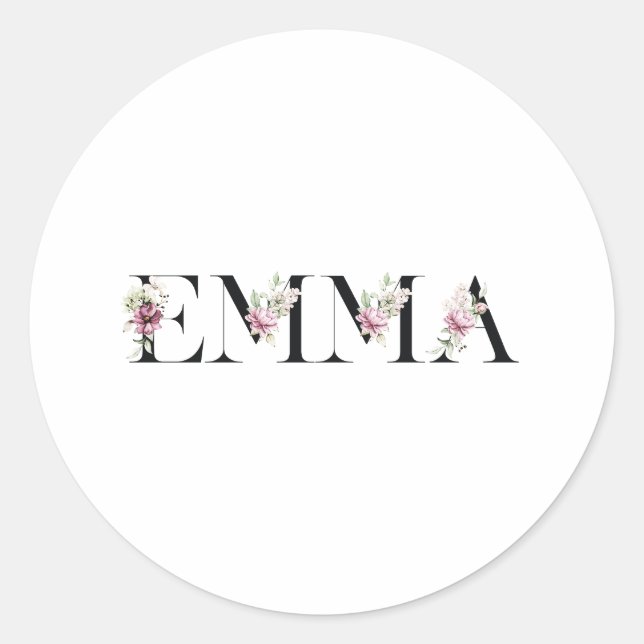 Adesivo Nome Emma (Frente)