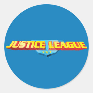 Adesivo Nome fino e logotipo blindado da Liga da Justiça