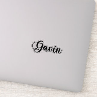 Adesivo Nome Gavin - Caligrafia manuscrita