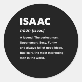 Adesivo Nome Isaac